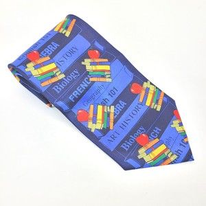 Teachers Behind the Scenes Ralph Marlin Silk Tie Office Principle Math 2003